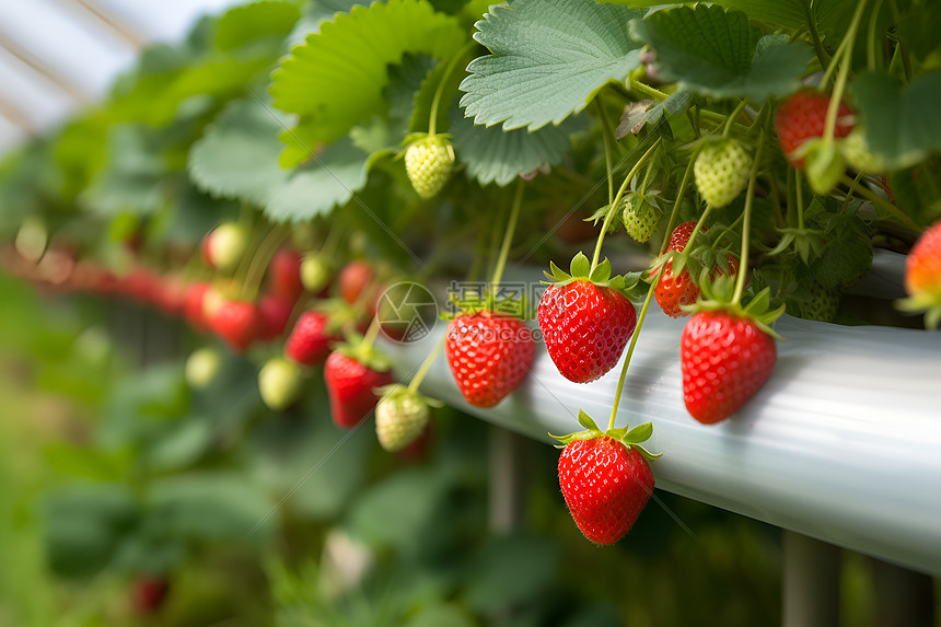 Strawberry Harvest Scene